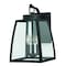 Vaxcel Granville 3 Light Bronze Geometric Outdoor Wall Lantern Clear Glass T0208 - alternate 1